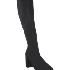 La Strada 2223635-4500 OVERKNEE BOOT, Stiefel, Damen, BLACK /SILVER KNITTED
