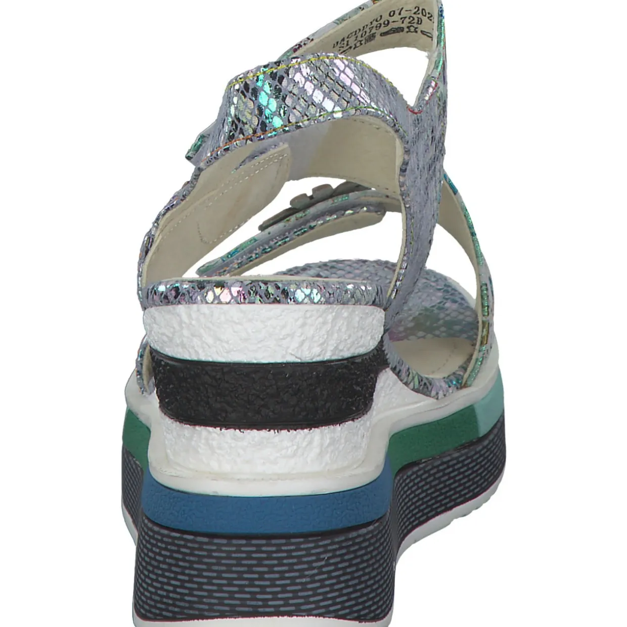 Laura Vita Dacddyo 07, Plateau-Sandaletten, Damen, blanc