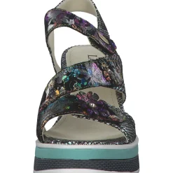 Laura Vita Dacddyo 07, Plateau-Sandaletten, Damen, noir multi
