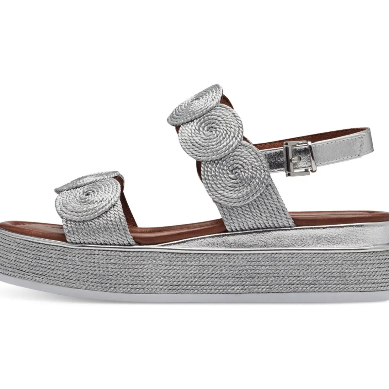Marco Tozzi 28760, Keilsandaletten, Damen, SILVER