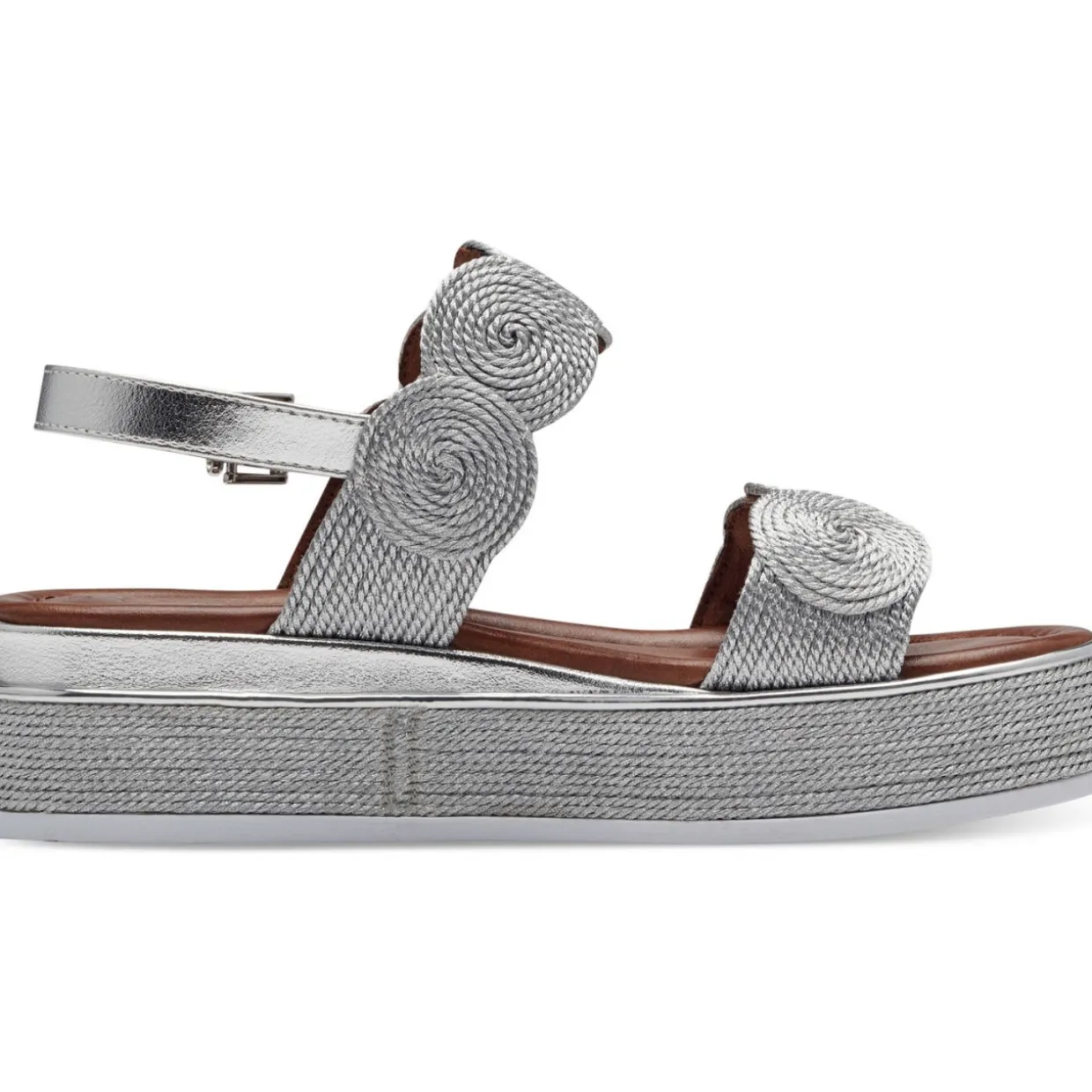 Marco Tozzi 28760, Keilsandaletten, Damen, SILVER