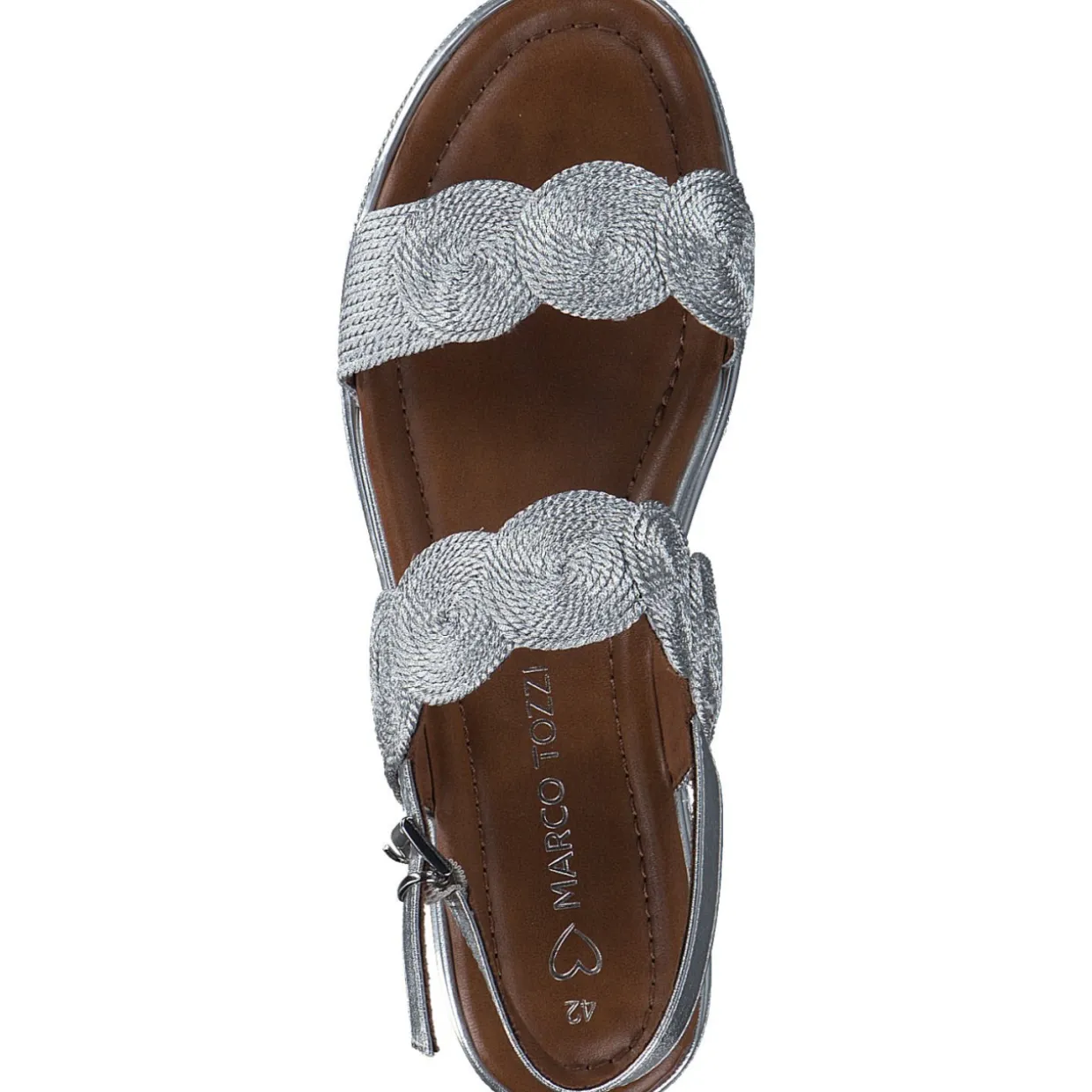 Marco Tozzi 28760, Keilsandaletten, Damen, SILVER