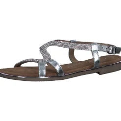 Marco Tozzi 28143, Keilsandaletten, Damen, SILVER COMB