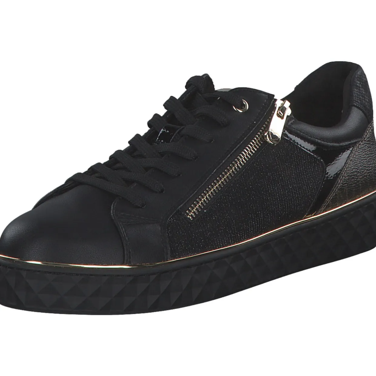 Marco Tozzi 23709, Schnürschuhe, Damen, BLACK COMB