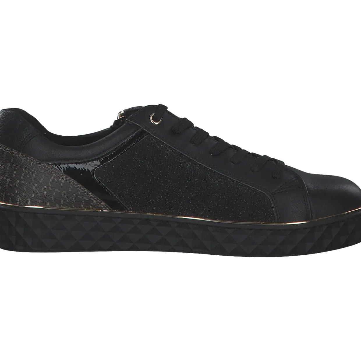 Marco Tozzi 23709, Schnürschuhe, Damen, BLACK COMB