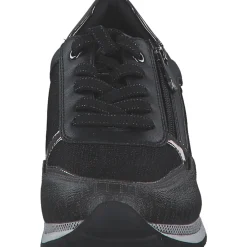 Marco Tozzi 2-23713-41/091, Schnürschuhe, Damen, BLACK / GUN MTL