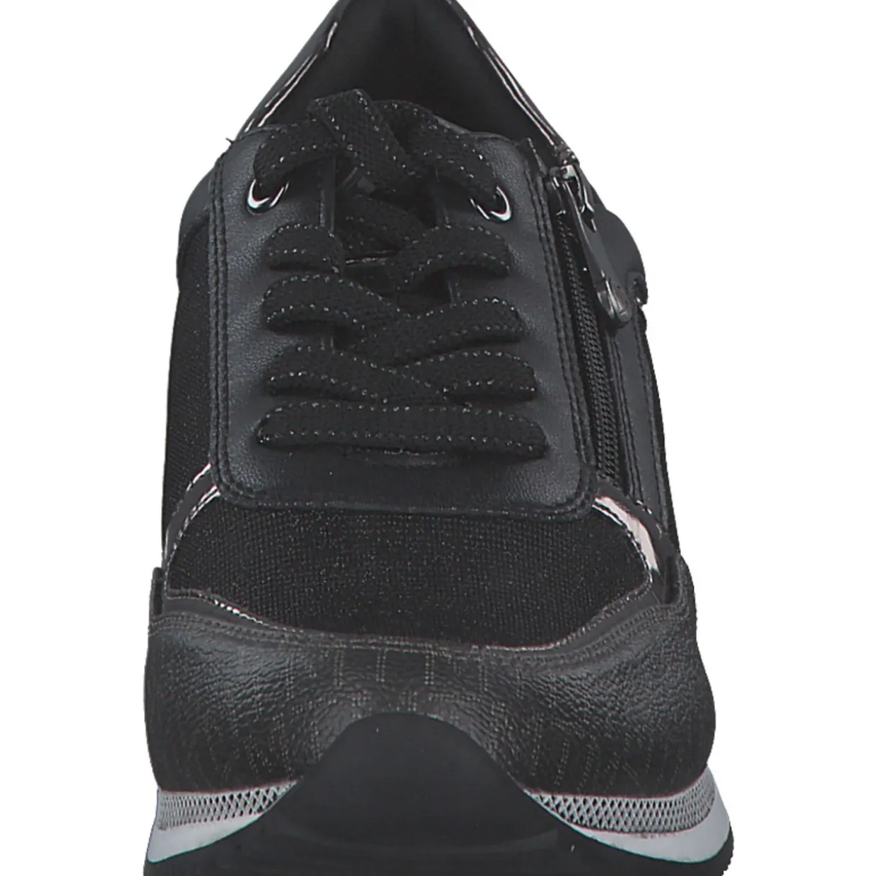 Marco Tozzi 2-23713-41/091, Schnürschuhe, Damen, BLACK / GUN MTL