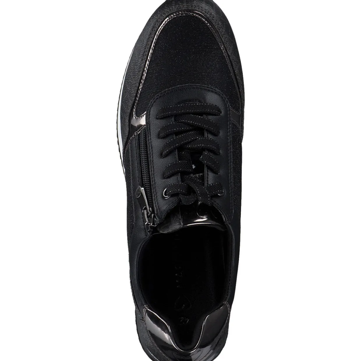 Marco Tozzi 2-23713-41/091, Schnürschuhe, Damen, BLACK / GUN MTL