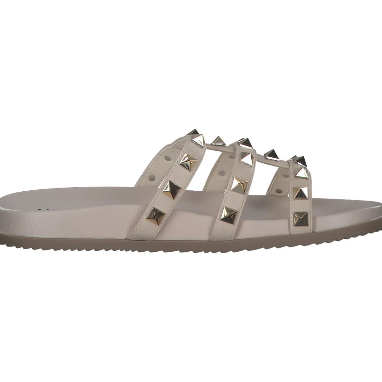 Menbur 24921, Plateau-Pantoletten, Damen, white (beige)