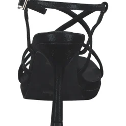 Menbur 24717, Plateau-Sandaletten, Damen, Schwarz