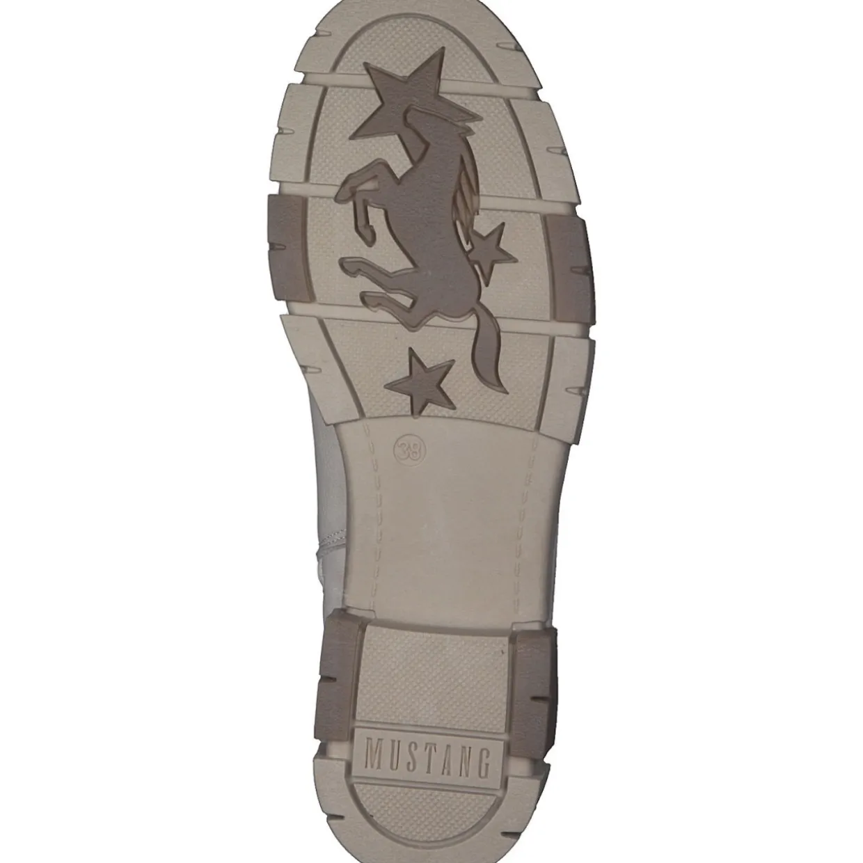 Mustang 1443602-243, Schnürstiefel, Damen, Beige (Ivory)