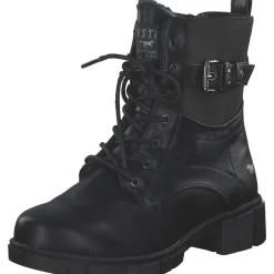Mustang 1443601-9, Schnürstiefel, Damen, Schwarz