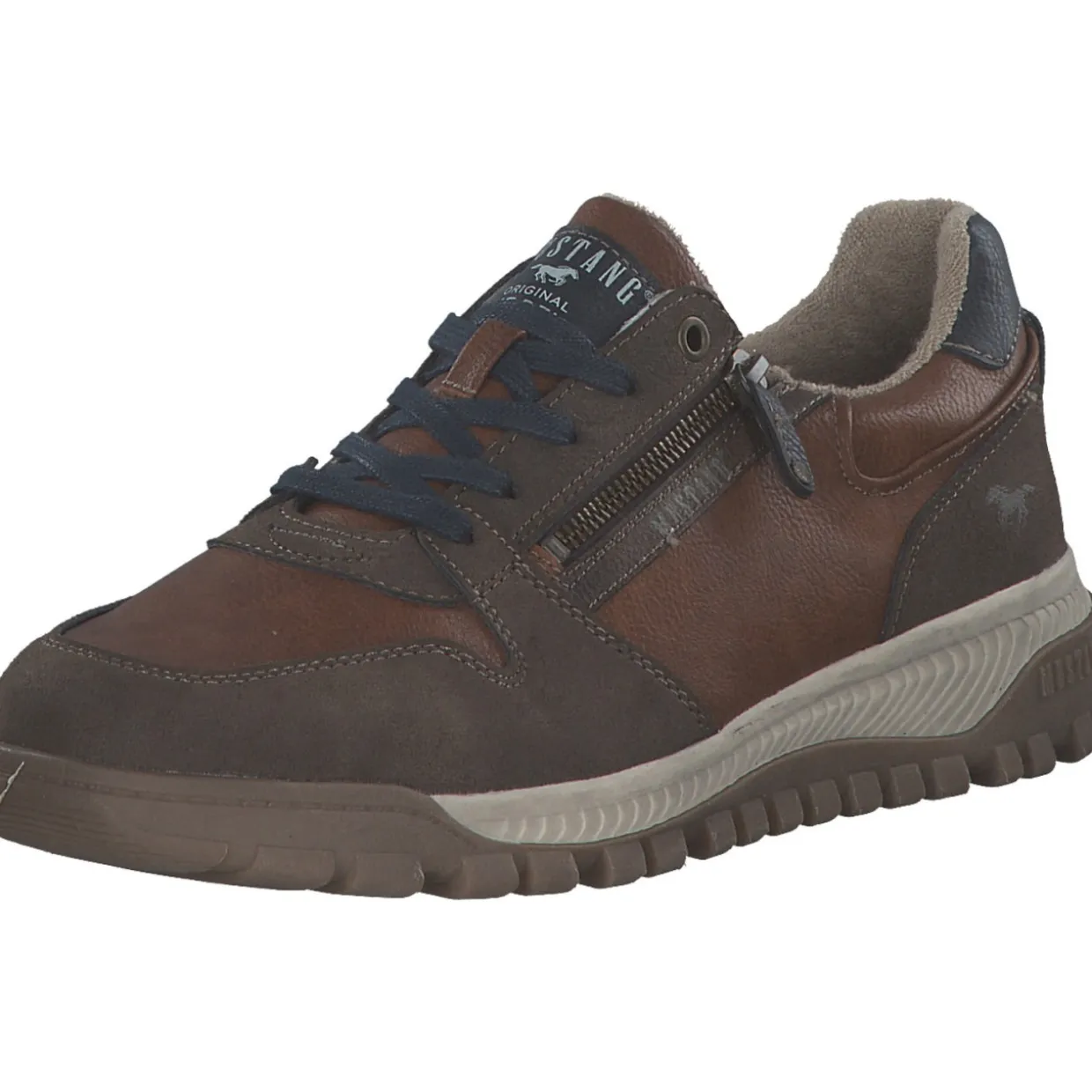 Mustang 4202301 307, Sportliche Halbschuhe, Herren, Cognac