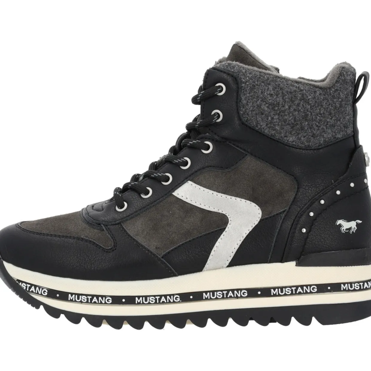 Mustang 1364505, Stiefeletten, Damen, Schwarz
