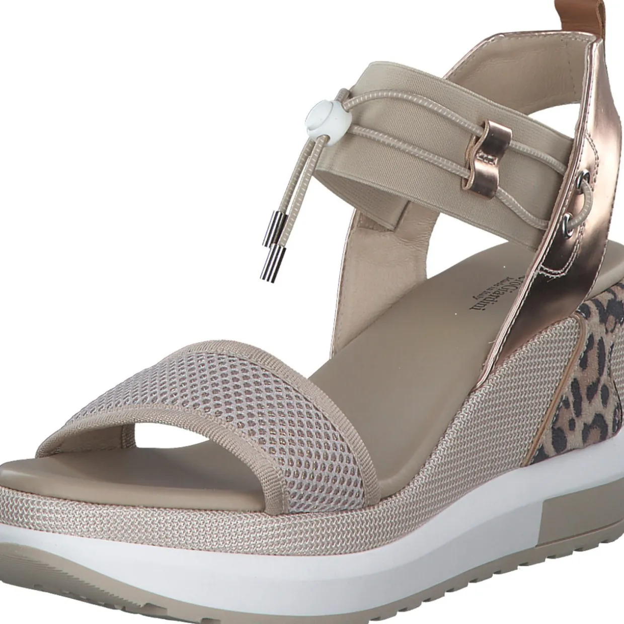NeroGiardini E307750D, Plateau-Sandaletten, Damen, Beige