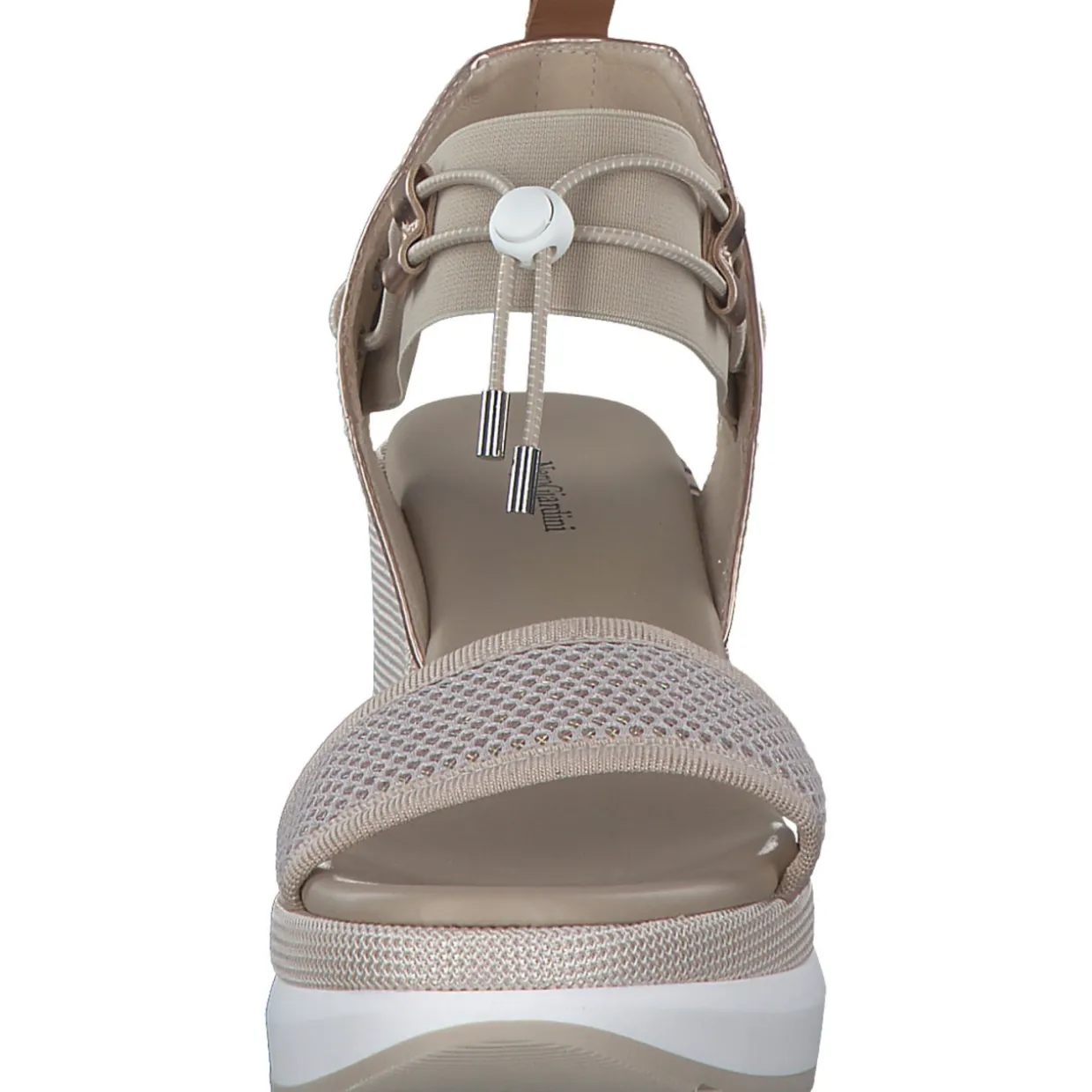 NeroGiardini E307750D, Plateau-Sandaletten, Damen, Beige