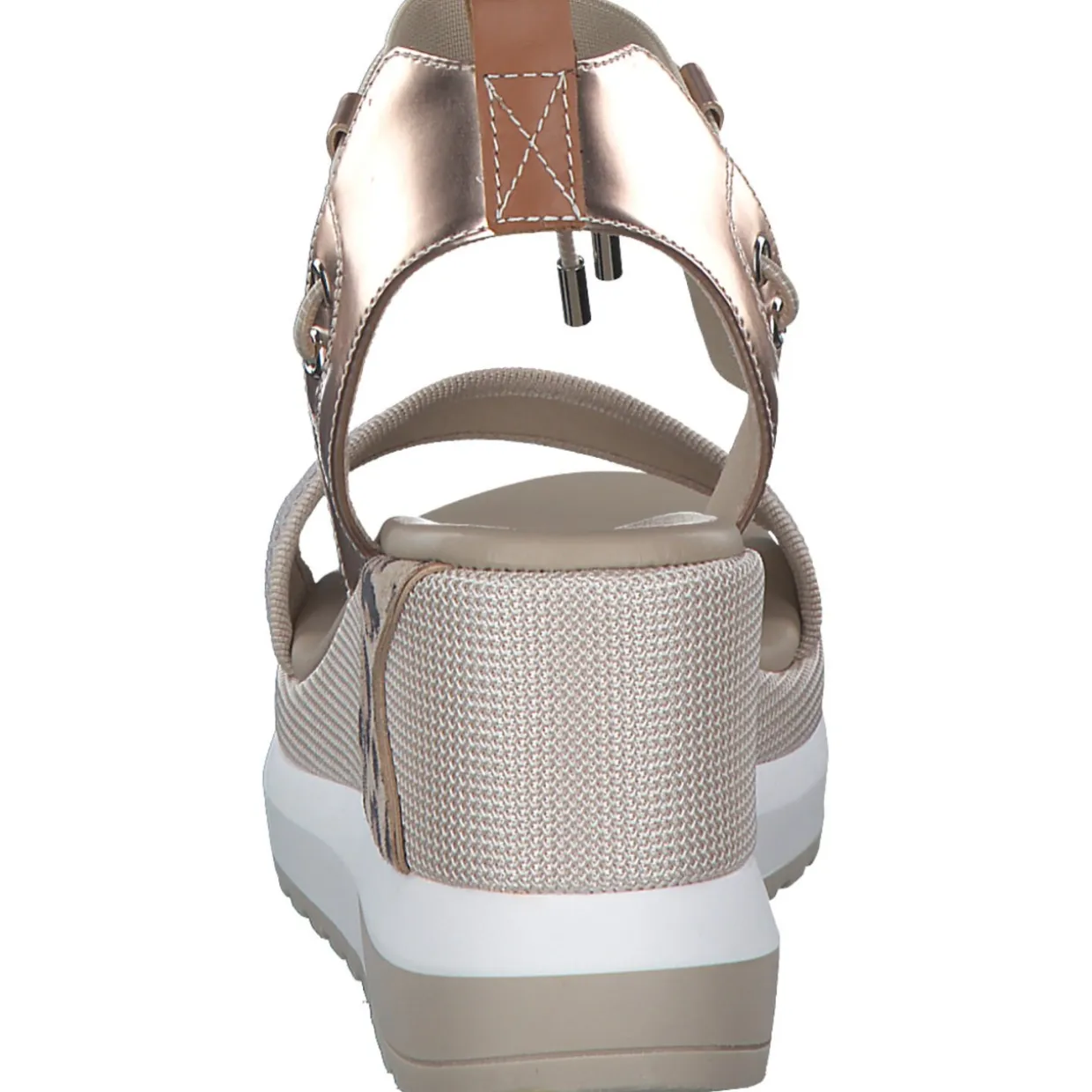 NeroGiardini E307750D, Plateau-Sandaletten, Damen, Beige