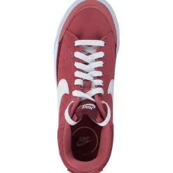Nike Court Legacy Lift FJ1986, Schnürschuhe, Damen, adobe/white-team red-dragon re