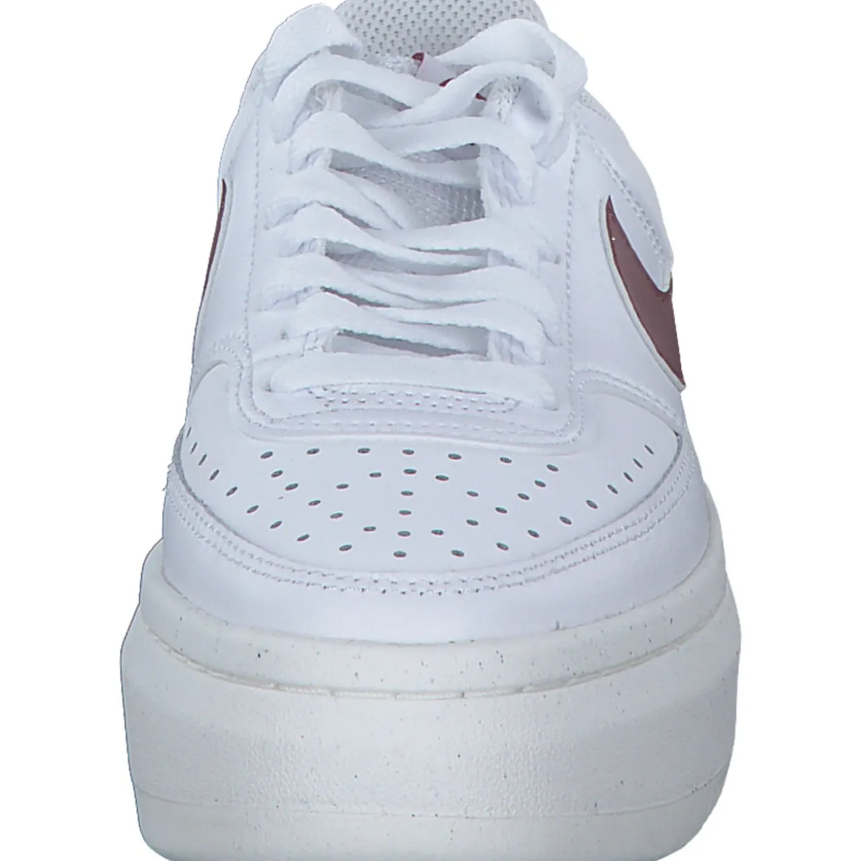 Nike Court Vision DZ5394, Schnürschuhe, Damen, white/team red-sail