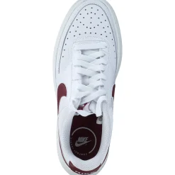 Nike Court Vision DZ5394, Schnürschuhe, Damen, white/team red-sail