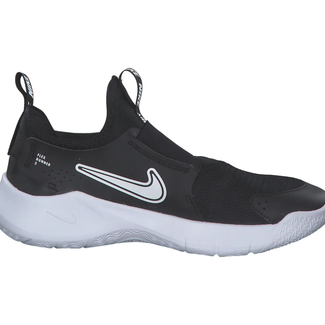 Nike Flex Runner 3 FN1294, Slipper (Kinder), Kinder, Black/White
