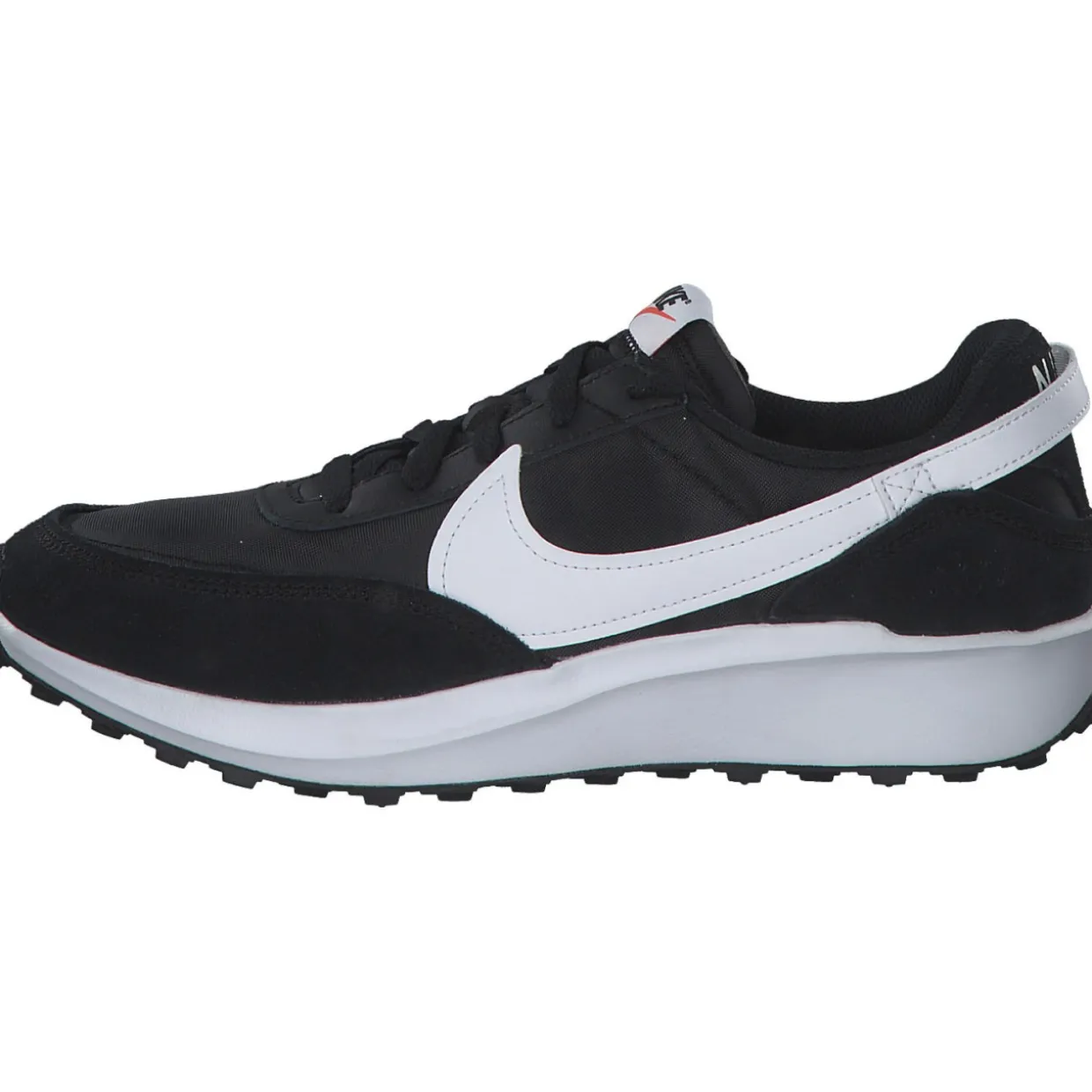 Nike Waffle Debut DH9523, Sneakers Low, Damen, BLACK/WHITE-ORANGE-CLEAR