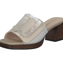 Noa Harmon 9236, Plateau-Pantoletten, Damen, Weiß (Weiß/Beige)