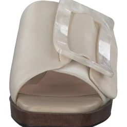 Noa Harmon 9236, Plateau-Pantoletten, Damen, Weiß (Weiß/Beige)