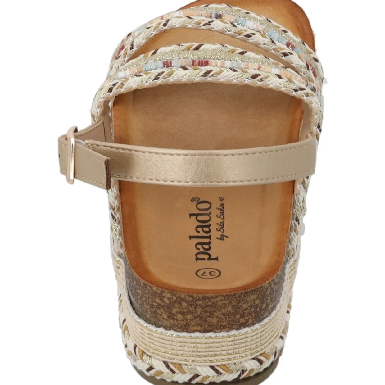 Palado Aifate by Sila Sahin , Plateau-Sandaletten, Damen, Gold
