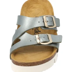 Palado Arrila PL, Plateau-Pantoletten, Damen, Olive Metallic