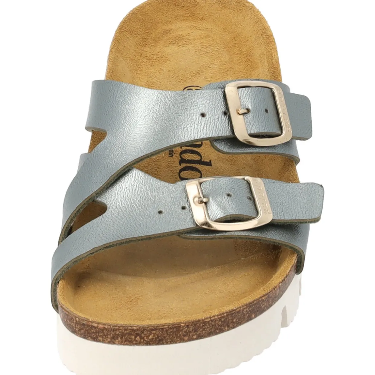 Palado Arrila PL, Plateau-Pantoletten, Damen, Olive Metallic