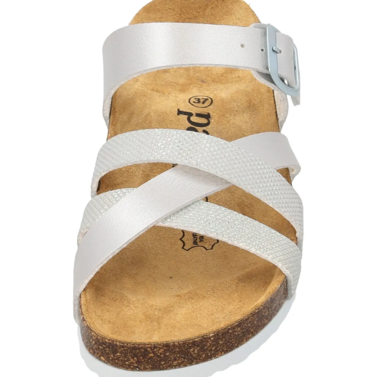 Palado Balmur, Pantoletten, Damen, Weiß Metallic