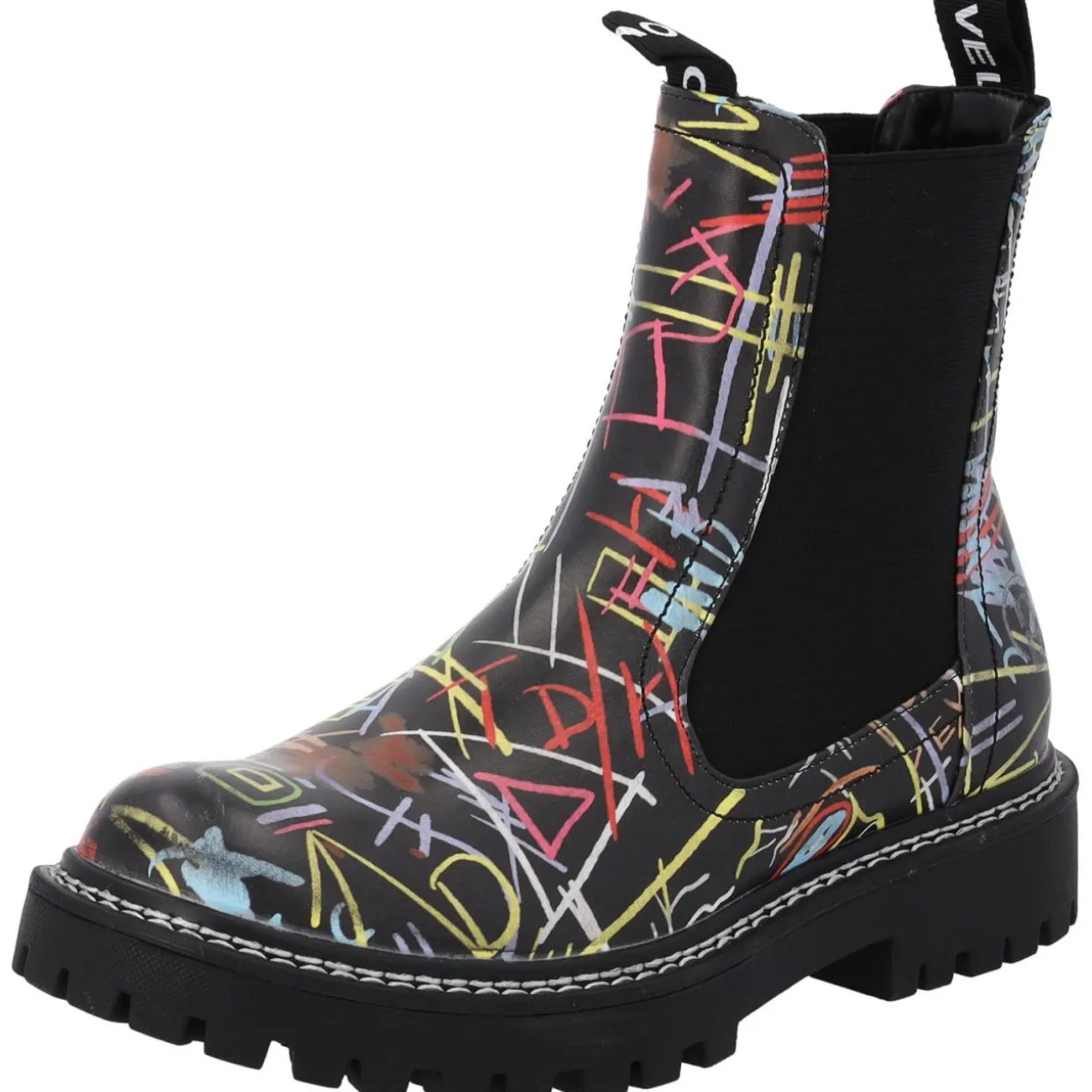 Palado Dedej Fresco by Sila Sahin, Chelsea Boots, Damen, Graffiti