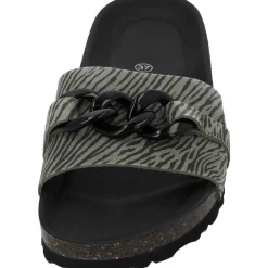 Palado Gozo Zebra, Pantoletten, Damen, Olive