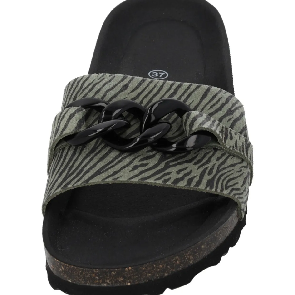 Palado Gozo Zebra, Pantoletten, Damen, Olive