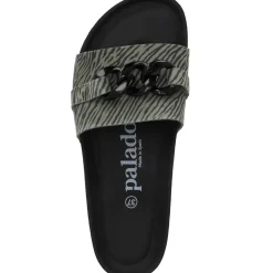 Palado Gozo Zebra, Pantoletten, Damen, Olive