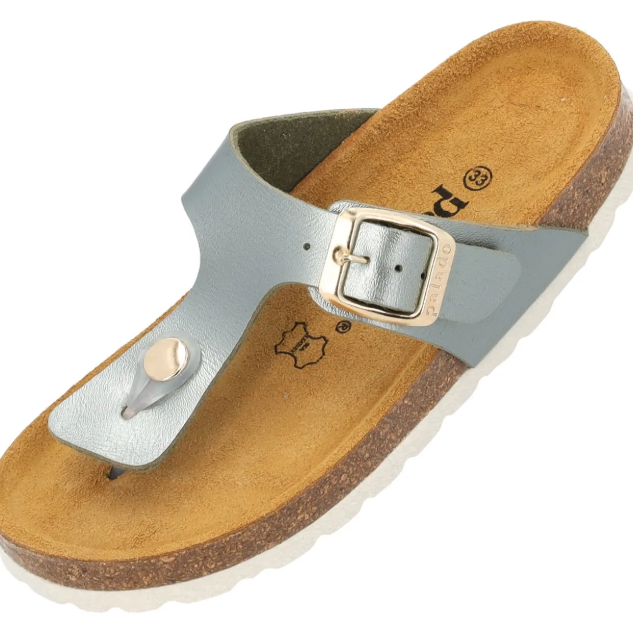 Palado Kids Kos G Metallic, Zehentrenner, Kinder, Olive