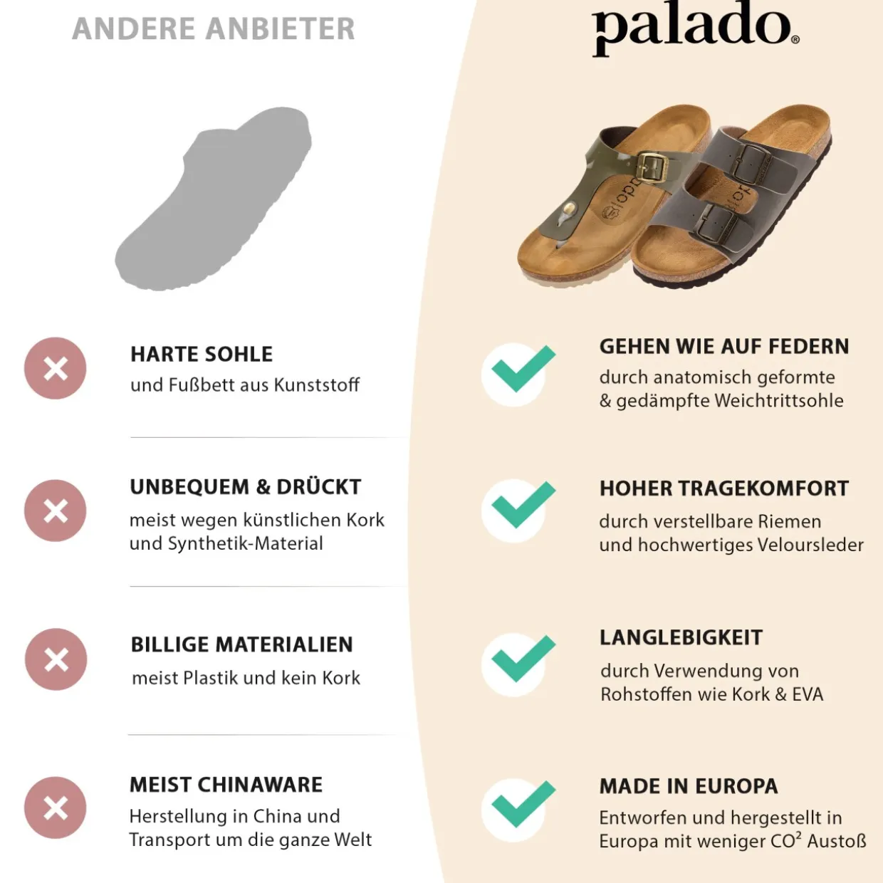 Palado Korfu Metallic, Pantoletten, Damen, Anthrazit