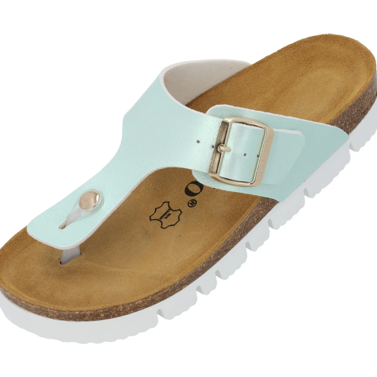 Palado Kos PL Metallic, Zehentrenner, Damen, Türkis