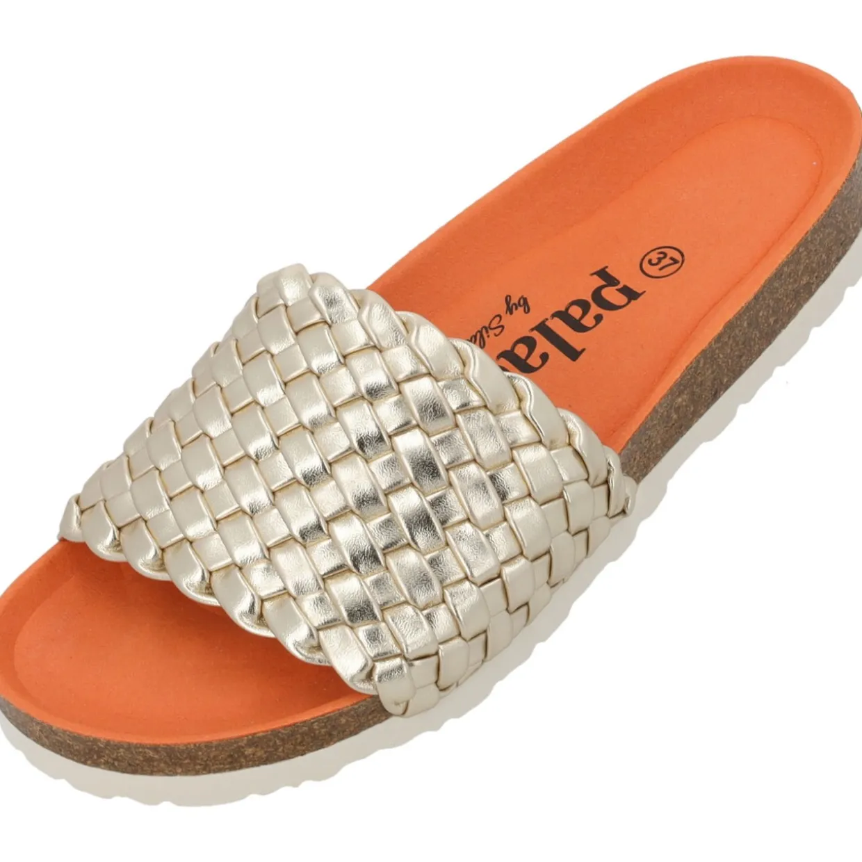 Palado Lerima by Sila Sahin, Pantoletten, Damen, Gold Metallic