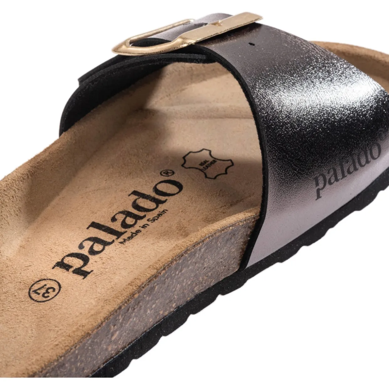 Palado Malta EGS Metallic, Pantoletten, Damen, Anthrazit