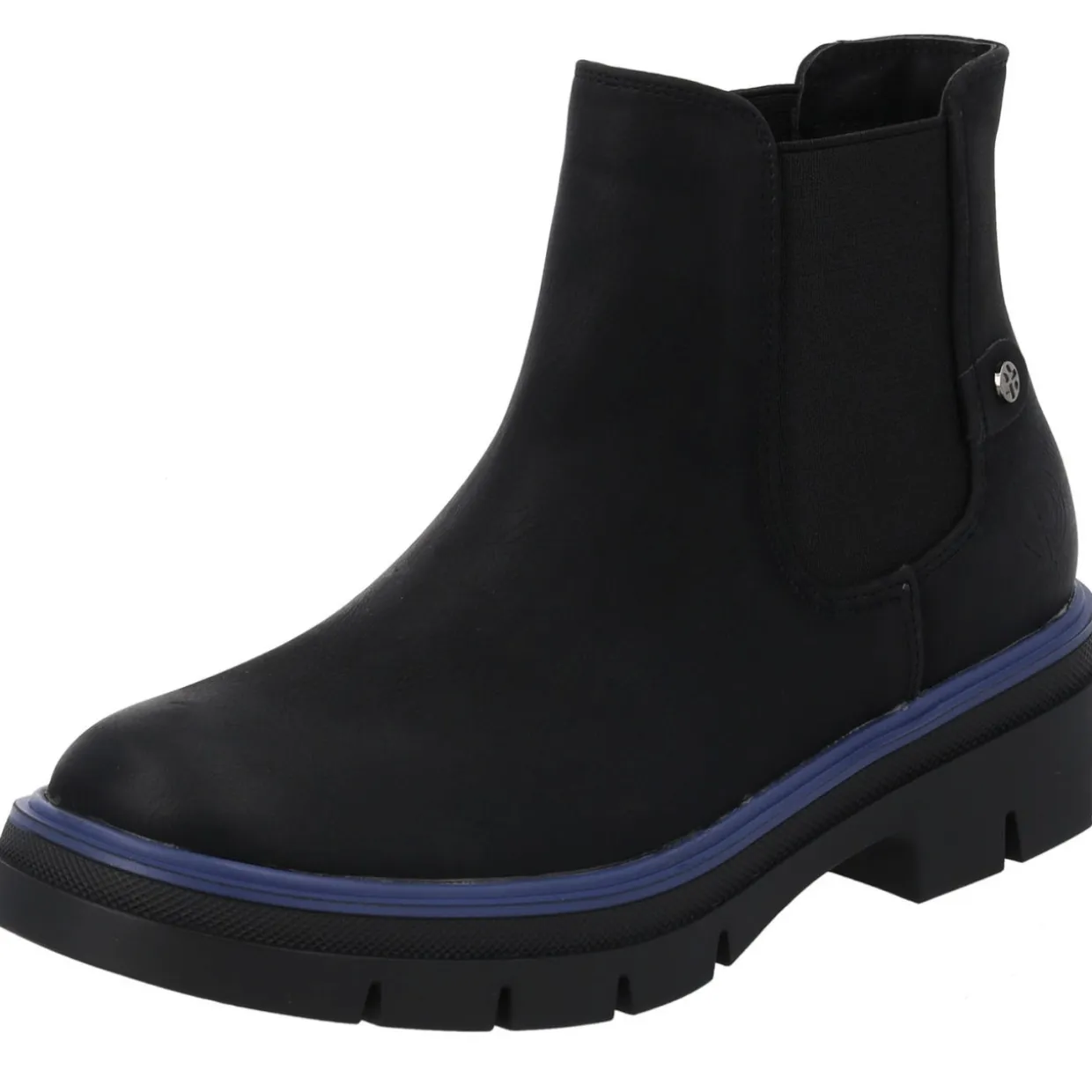 Palado Natlee, Chelsea Boots, Damen, Schwarz/Blau