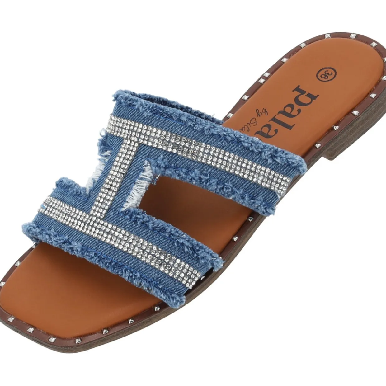 Palado Otina by Sila Sahin, Pantoletten, Damen, Jeansblau