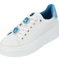 Palado Yellar by Sila Sahin, Sneakers Low, Damen, Weiß/Blau