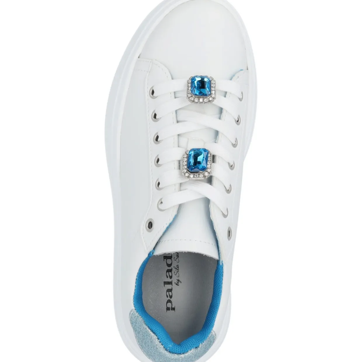 Palado Yellar by Sila Sahin, Sneakers Low, Damen, Weiß/Blau