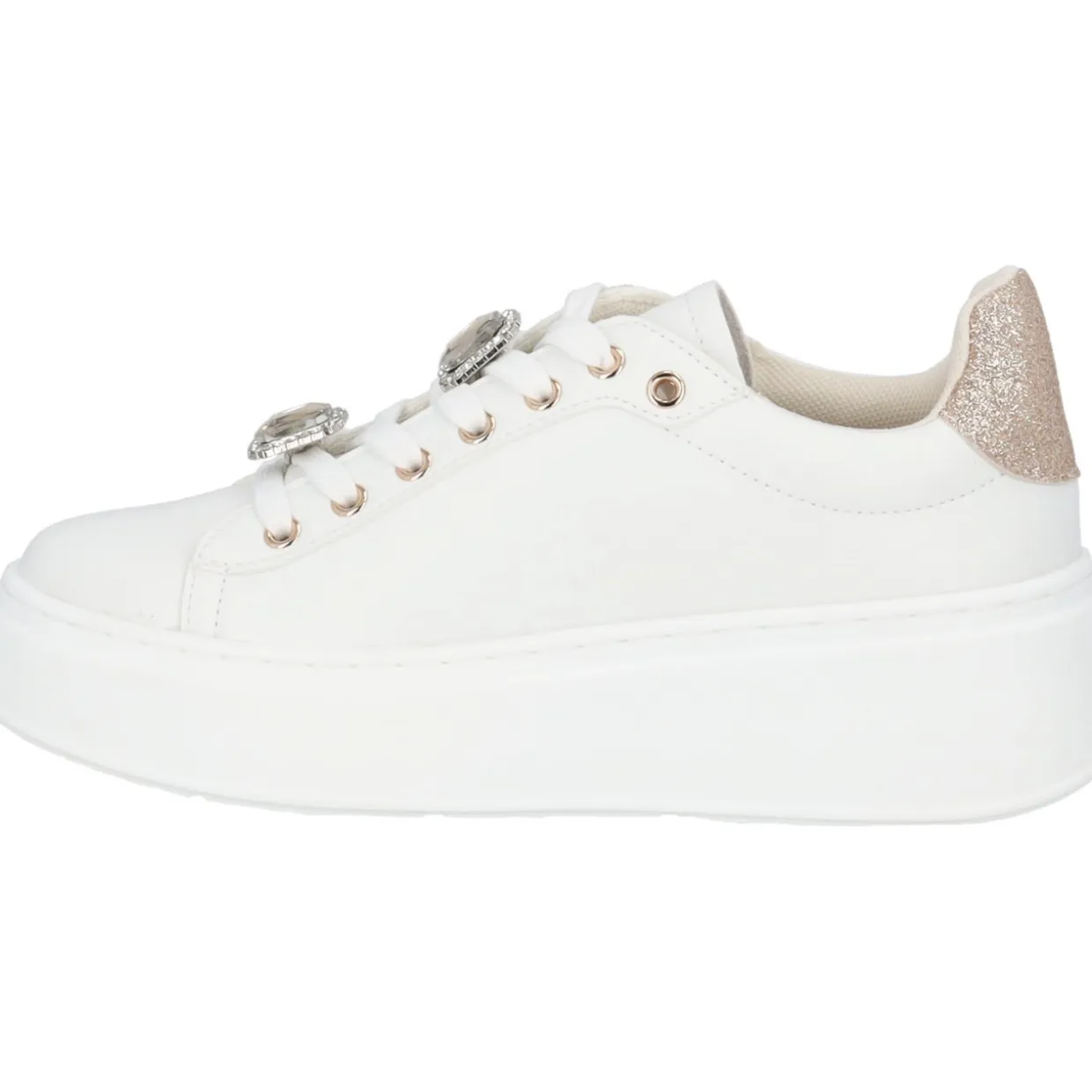 Palado Yellar by Sila Sahin, Sneakers Low, Damen, Weiß/Gold