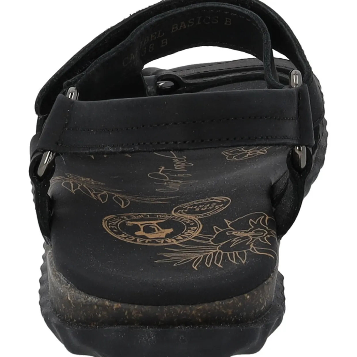Panama Jack Caribel Basics B, Keilsandaletten, Damen, negro black