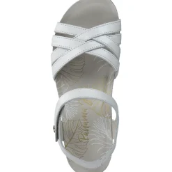 Panama Jack Chia B, Keilsandaletten, Damen, Weiß (Blanco
