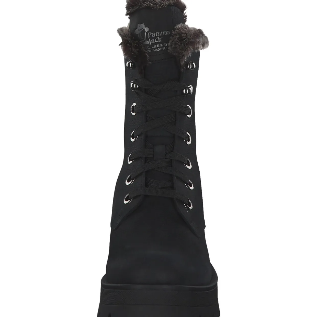 Panama Jack Clare B, Schnürstiefel, Damen, Schwarz (Negro/Black)