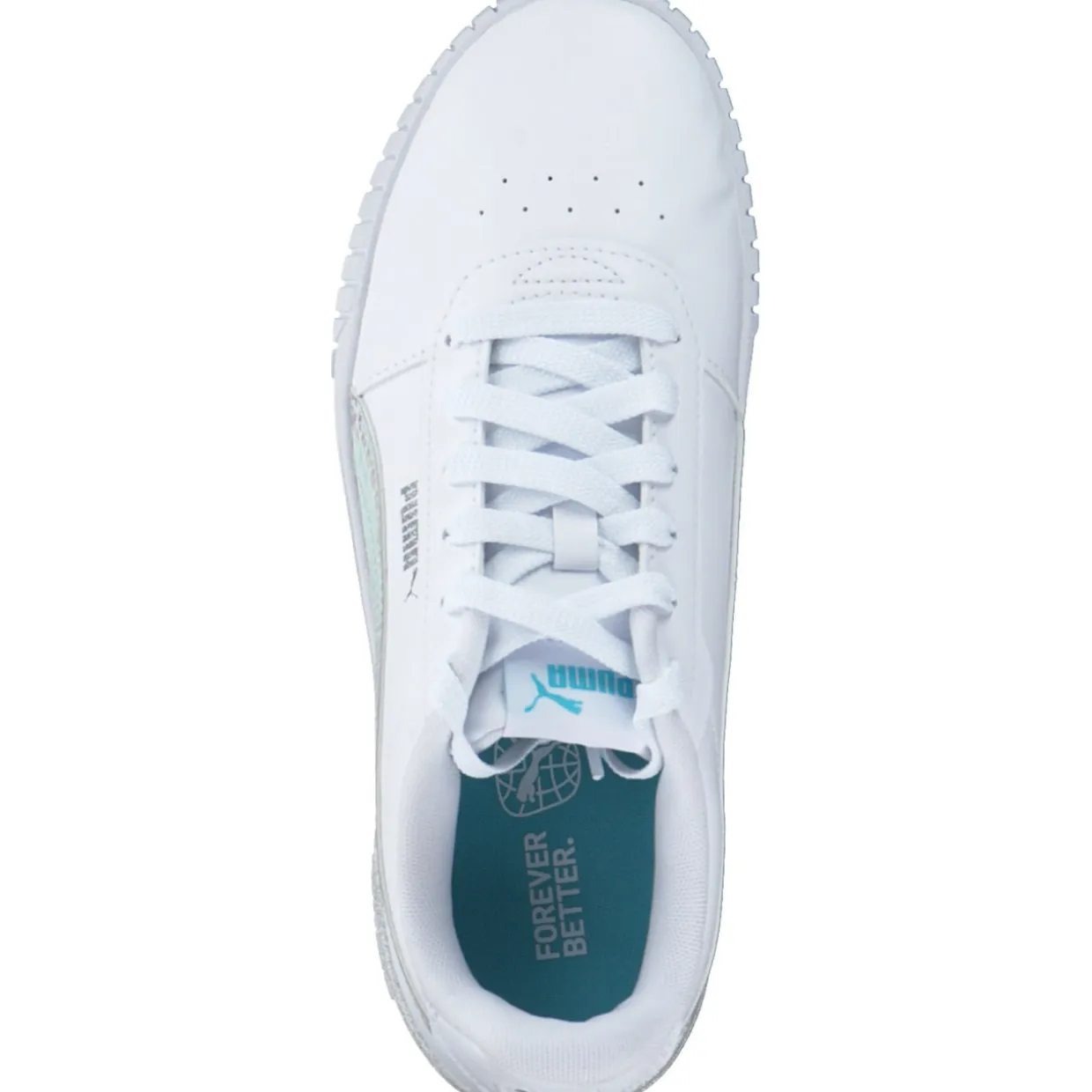 Puma Carina 2.0 Mermaid Jr. 389742, Schnürschuhe, Damen, puma white/hero blue/puma silv